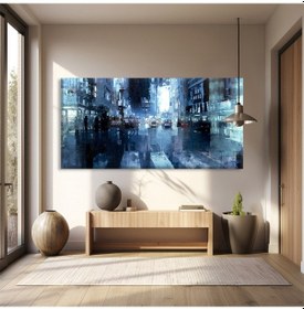 Resim Şehir Yağmurları Kanvas Tablo 