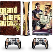 Resim cosy home gift Grand Theft Auto Playstation 5 Slim Disk Versiyon Sticker Kaplama Seti 