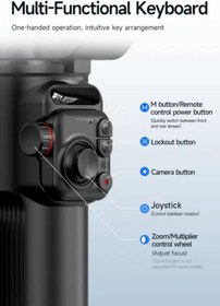 Resim TOKQI M02 Gimbal Taşınabilir Sabitleyici Otomatik Yüz Takip Katlanabilir Kumandalı Yeni 