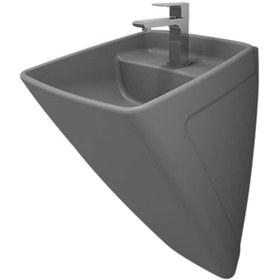 Resim Firenze Asma Monoblok Lavabo, 48 Cm, Mat Gri 1082-006-0126 