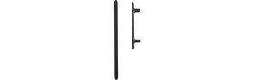 Resim System 4745 Modern Tırtıklı Kulp Siyah Renk 256 mm (Iki Delik Arası Mesafe) 