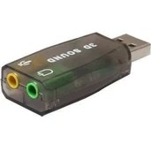 Resim Alfais 4504 5+1 Harici Usb Ses Kartı 3.5Mm Kulaklık Mikrofon Çevirici Dönüştürücü 