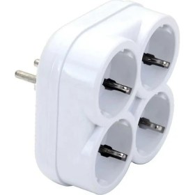 Resim De-Pa 10004 Topraklı 16 Amper 250 Volt Beyaz 4'lü Çok Amaçlı Golyat Priz 