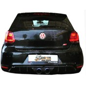 Resim Drs Tuning Volkswagen Polo Uyumlu (2010-2014) Gti R400 Arka Tampon Eki - Difüzör (PLASTİK) 