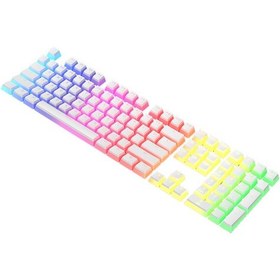 Resim Xindoker Ajazz Pbt Pudding Mekanik Klavye Tuş Takımı - 108 Tuş, Donuk Yüzeyli, Siyah/beyaz Seçenekli 