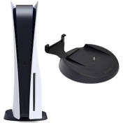 Resim Ps5 Ana Bilgisayar İçin Dikey Stand Tutucu Oyun Konsolu Sabitleme Vidası İle Dock Montaj Braketi Tabanı 