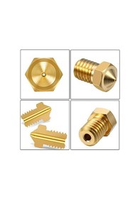 Resim Koodmax 3d Yazıcı Extruder M6 1.75mm / 0.5mm V5 - V6 Pirinç Nozzle Baskı Kafası 