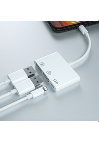 Resim Ally 3In1 Apple iPhone Uyumlu iPad Lightning To Usb Kamera Okuyucu 