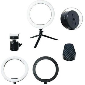 Resim Hobibahçem 8inç 20cm Selfie Stüdyo Video Fotoğraf Ring Light Tripod Led Halk 