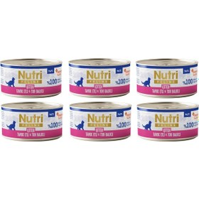 Resim Nutri Feline Kitten Tavuk Etli Ve Ton Balıklı Tahılsız Yavru Kedi Konservesi 70 G X 6 Adet 