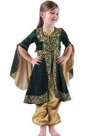 Resim ceocuk Yeşil Çocuk Kaftan Bindallı Kına Elbisesi 