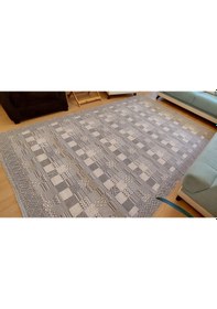 Resim Algelsineve Nordik Denge Geometrik Modern Halı Örtüsü Gri 