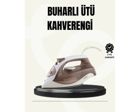 Resim Sayarmarkt Buharlı Ütü 2200W Seramik Taban 300 ml Kahverengi Dikey Ütüleme 