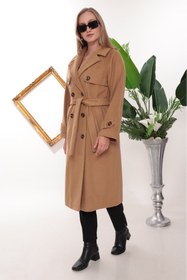 Resim Wazze OVERSIZE REGLAN KOL CAMEL KAŞE KABAN 