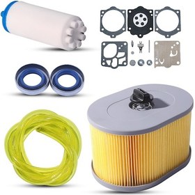 Resim 510244103 Husqvarna İçin Hava Filtre K970 K1260 Kesif Testeri Chaaw 510244103'ü K10rwj Karbüratör Onarım Kiti Yakıt Filtresi Yağ Sızdırması 