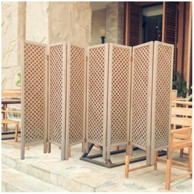 Resim sdf kereste Ahşap Paravan 7 Kanatlı Oda Bölme 