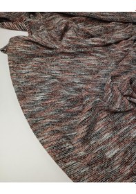 Resim Kızıl Yeşil Ekru Simli İnce Tirko Kumaş -10466 Çok Renkli 