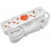 Resim Skygo Asel Ara Kablo 4 lü 5 Metre Düz Priz Ast 405 