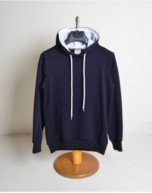 Resim KİDSPİTİRCİK Unısex Çocuk Lacivert Kapüşonlu 2 Ip Penye Sweatshirt 4 Mevsimlik 