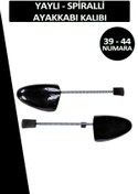 Resim Bağcık + Comfy Yaylı Erkek Siyah Ayakkabı Kalıbı (39-44) 