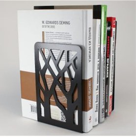 Resim Ağaç Desenli Metal Kitap Tutucu 