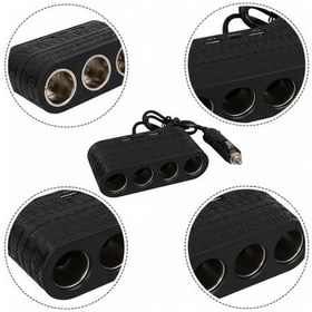 Resim Lvsqvr Araç Çakmak Çoklayıcı 4 Çıkışlı 2 Usb Ve Type C Girişli Çok Fonksiyonlu Şarj Ünitesi 
