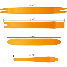 Resim 4 Parça Sert Abs Malzeme Teyp, Kapı, Döşeme Sökme Takımı 