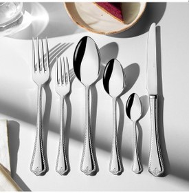 Resim Nehir Fulya Sade 6 Kişilik 36 Parça Çatal Kaşık Bıçak Takımı 