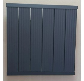 Resim EuroStar Alüminyum Panel Radyatör 600X1800 Ral 7016 Antrasit Gri 