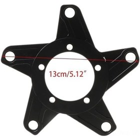 Resim Honmex Alüminyum Bisiklet Zincirli Teker Adaptörü, 104/130bcd 5 Parmaklı, Bafang Elektrikli Bisiklet Motorları İçin Dayanıklı Aktarma Ünitesi 