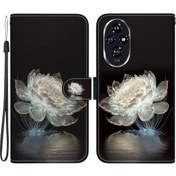 Resim Honor 200 5g Kılıf Desenli Baskı Deri Cüzdan Telefon Kılıfı 