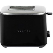 Resim Vestel Retro Siyah Ekmek Kızartma Makinesi 20244375 