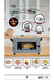 Resim Hamarat Tifer Plus Xl Büyük Boy Fırın (PİZZA, BAZLAMA, LAHMACUN, KEBAP, SEBZE KÖZLEME FIRINI) 