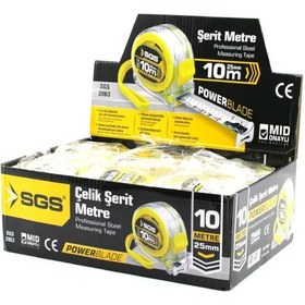 Resim 12 Adet 10mt X 25mt Şeffaf Stoplu Şerit Metre 5399 1 