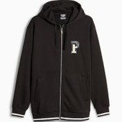 Resim PUMA SQUAD Erkek Fermuarlı Kapüşonlu Sweatshirt 