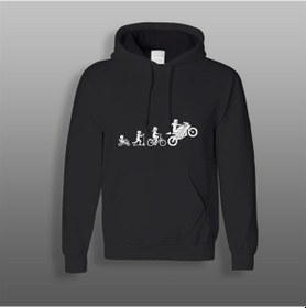 Resim Grow up to Right Siyah Sweatshirt Modeli 