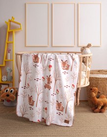 Resim MirCotton Polar Baskılı Bebek Battaniyesi 85x110cm 