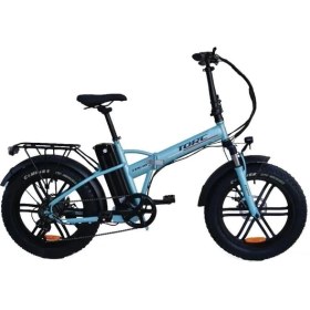 Resim Torc Trc-10 Gaz Kollu Elektrikli Katlanır Bisiklet 420h Md 20 Jant 7 Vites Turkuaz Çok Renkli 