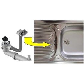 Resim Teka EBM 45 İnfant OD Evye Sifon Takımı Gümüş 