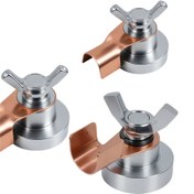 Resim 1 adet ProWeld Parlatılmış Metal Kaynak Klipsi, Çıkarılabilir Bakır ve Paslanmaz Çelik Kapak ile - Yüksek Enerji Transferi, Isıya Dayanıklı, Lehimleme, Elde Taşımak, Mekanik ve Üretim için İdeal - Dayanıklı Tek Parça Tasarım, Kaynak Aksesuarı 