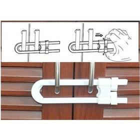 Resim Raylı Çekmece Dolap Çocuk Koruma Kilidi Bebek Çocuk Güvenliği 1 Çok Renkli 