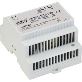 Resim Ihdr-60-24 - 60W 24Vdc 2.5A Raya Montajlı Güç Kaynağı 