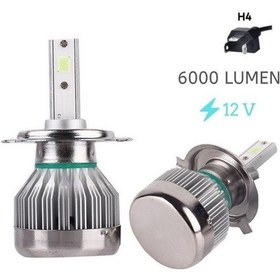 Resim Space Space Led Far Ampulü H4-3500lmx2-30w-12v Buz Mavisi / Laam707 O A02558 