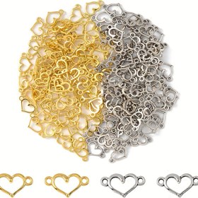 Resim Yaklaşık 200 Adet Alaşımlı İçi Boş Bağlantılı, Çiçek Kalp Halkalar Bileklik Kolye Küpe DIY Takı Yapım Seti, Takı Yapımı İçin Vintage Cazibeler,Küpe Yapım Malzemeleri - Süsler,Bileklik Kiti,Takı Boncuk Malzemeleri,Anahtarlık Yapımı İçin Boncuklar,Metal Takı Süsleri,Kolye için takı süsleri,Takı Yapımı İçin Boncuklar ve Süsler,Bileklik için cazibe,Takı Yapım Seti, El Yapımı Takılar,Dekoratif Bağlantı Elemanları,Kalp Şeklinde Kolye Uçları,Dayanıklı Metal Süsler, 