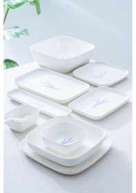 Resim Acar Lavande 6 Kişilik 45 Parça Kahvaltı & Yemek Takımı Beyaz 
