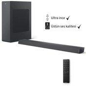 Resim Philips 140W Yüksek Kalite Dolby Audio 2.1 Kanal-derin bas Kablosuz subwoofer'lı soundbar Ses Sistemi 