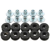 Resim 20 Adet Motosiklet M6 Kauçuk Rondela Seti, Kaplama, Kaporta Parçaları, Tampon Yıkayıcı, Basınç Tahliye Yastığı, Çoğu Motosiklet İçin Evrensel 