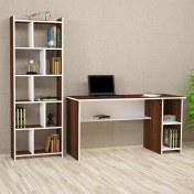 Resim Kalender Dekor Avel Snow 145 cm Çalışma Masası Takımı 