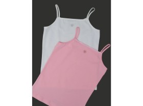 Resim Blackspade Kız Çocuk Atlet 2'li Paket 1296 - Pembe Beyaz 
