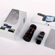 Resim 8x Mobil Telefon Harici Lens HD Zoom Kamera, Spor İzleme, Konserler ve Hayvan Gözlemcileri için 